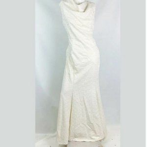 NEW  NWT White Long Sleeveless Dress 3x Formal lace wedding prom sexy